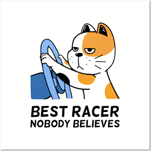 Racer Cat Posters and Art